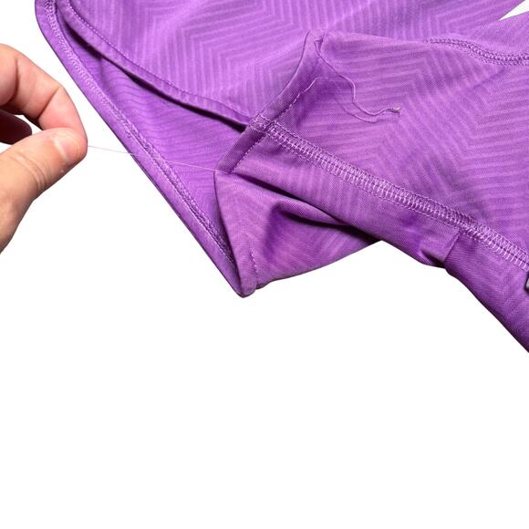 Nike Dri-Fit Purple Yellow Racerstripe Drawstring Athletic Activewear Small - Picture 9 of 10